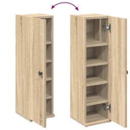 Walplus Bathroom Cabinet With Roll Holder Sonoma Oak 20.5X22X72 Cm - thumbnail 8