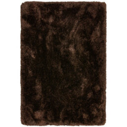 Plush Dark Chocolate Luxury Shaggy Polyester Handmade Luxurious Sparkle Modern Rug For Living Room And Bedroom-120Cm X 170Cm - thumbnail 1