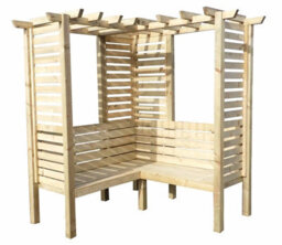Shire Clematis Corner Arbour Garden Arch Seat Approx 6 X 6 Feet - thumbnail 1