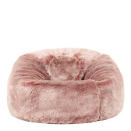icon Kids Classic Faux Fur Bean Bag Chair Light Pink Bean Bags For Children - thumbnail 1