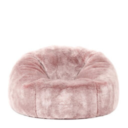 icon Kids Classic Faux Fur Bean Bag Chair Light Pink Bean Bags For Children - thumbnail 7