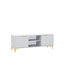 Tv Unit Tide Crest 120Cm - White & Gold - thumbnail 8