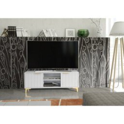 Tv Unit Tide Crest 120Cm - White & Gold - thumbnail 2