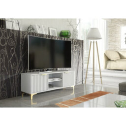 Tv Unit Tide Crest 120Cm - White & Gold - thumbnail 5