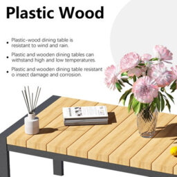 Birchtree 4-Seater Garden Furniture Set Single Double Sofas With Matched Coffee Table Grey - thumbnail 4