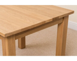 That's Furniture Oslo 90 X 90 Cm Oak Small Dining Table And 4 Chairs Dining Set With Lola Grey Fabric Chairs - thumbnail 5