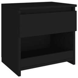 Berkfield Elegant Bedside Cabinets 2 Pcs Black 40X30X39 Cm Engineered Wood - thumbnail 4