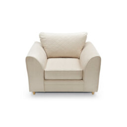 Abakus Direct Chicago Velvet Armchair In Cream - thumbnail 5