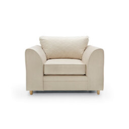 Abakus Direct Chicago Velvet Armchair In Cream