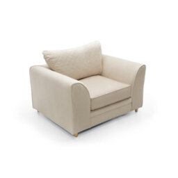 Abakus Direct Chicago Velvet Armchair In Cream - thumbnail 6