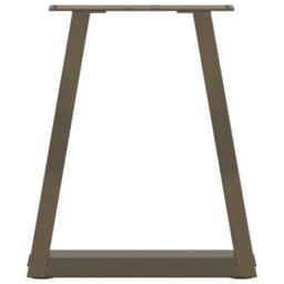 Berkfield Coffee Table Legs V-Shape 2 Pcs Natural Steel 38X(42-43.3) Cm Steel - thumbnail 5