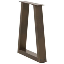Berkfield Coffee Table Legs V-Shape 2 Pcs Natural Steel 38X(42-43.3) Cm Steel - thumbnail 4