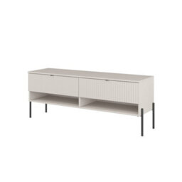 Arte Ore 41 Tv Cabinet 140 Cm In Cashmere - Soft-Tone Media Unit With Open Shelving And Drawers - thumbnail 2