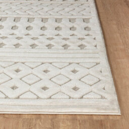 Livabliss Le Mans-Modern White 3D High & Low Pile Textured In- & Outdoor Rug 200 X 275 Cm Easy Care, Non Shedding - thumbnail 5