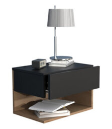 Vcm Wooden Wall Hanging Bedside Table Usal Xl 45Cm - thumbnail 1