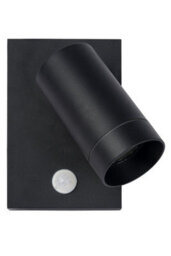 Lucide Taylor Outdoor Wall Mounted Spotlight With Pir Sensor Black - thumbnail 3