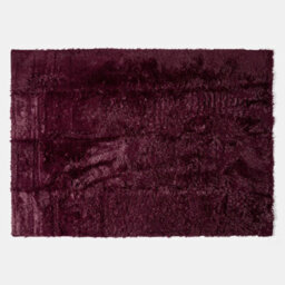 Ohs Soft Fluffy Rug Anti-Slip Carpet Area Floor Mat, Burgundy - 160 X 230Cm - thumbnail 2