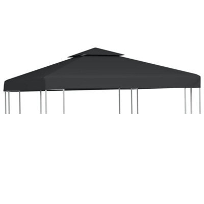 Walplus Gazebo Cover Canopy Replacement 310 G/ma Dark Grey 3 X 3 M - image 1