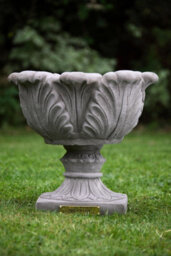 Pair Of Tulip Design Stone Cast Garden Vases - thumbnail 6