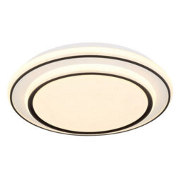 Luminosa Lighting Luminosa Logan Integrated Led Semi Flush Ceiling Light White Matt Led 3000K