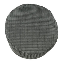 istyle mode Charcoal Jumbo Cord Footstool Oval Pouffe, Corduroy Ottoman Bean Bags 40Cm X 35Cm - thumbnail 2