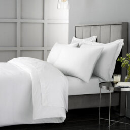 Bianca 400 Thread Count Cotton Sateen Standard Pillowcase Pair White - thumbnail 4