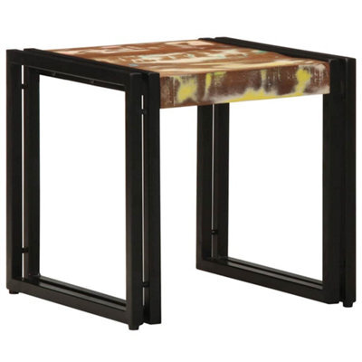 Berkfield Coffee Table Multicolour 40X50X38 Cm Solid Wood Reclaimed - image 1