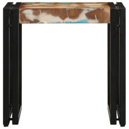 Berkfield Coffee Table Multicolour 40X50X38 Cm Solid Wood Reclaimed - thumbnail 4