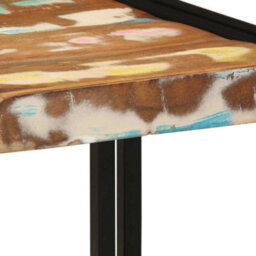 Berkfield Coffee Table Multicolour 40X50X38 Cm Solid Wood Reclaimed - thumbnail 7