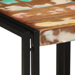 Berkfield Coffee Table Multicolour 40X50X38 Cm Solid Wood Reclaimed - thumbnail 6