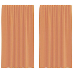 Berkfield Durable Voile Curtains With Rod Pockets 2 Pcs Terracotta