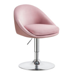 LEDREM Adjustable Dressing Chair, Office Chair, Swivel Stool With Backrest, Steel, For Counter, Home Office, Dressing Table, Dining Room - thumbnail 2
