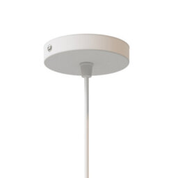 Living And Home Minimalist And Stylish Metal Lampshade Pendant Light, E27 Base White Lampshade For Kitchen And Diningroom Pendant Light - thumbnail 7