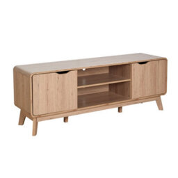 Home Source Nordica 150Cm Wide Tv Media Stand 2 Door Storage Unit - thumbnail 9