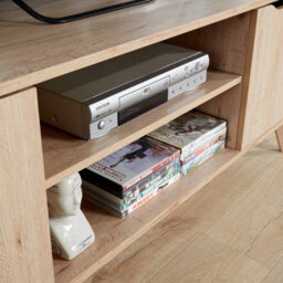 Home Source Nordica 150Cm Wide Tv Media Stand 2 Door Storage Unit - thumbnail 5