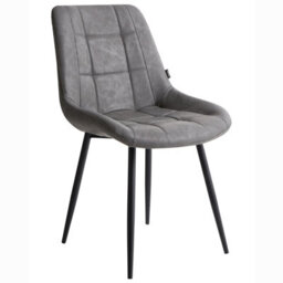 Beliani Set Of 2 Dining Chairs Melrose Faux Leather Grey - thumbnail 6