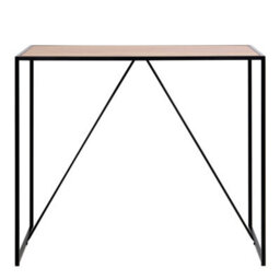 Wyld Haus El Paso Black Metal And Wild Oak Veneer Bar Table - thumbnail 4