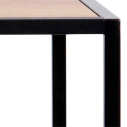 Wyld Haus El Paso Black Metal And Wild Oak Veneer Bar Table - thumbnail 6