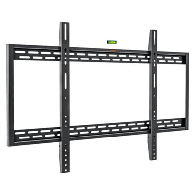 "Vonhaus Flush Tv Bracket For 60-120"" Screens, Ultra-Slim Wall Mount W/spirit Level, 120Kg Capacity, Max Vesa: 900X600mm" - image 1