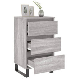 Berkfield Bedside Cabinets 2 Pcs Grey Sonoma 40X35X69 Cm Engineered Wood - thumbnail 4