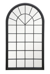 Mirroroutlet Black Somerley Country Arch Large Garden Mirror 160 X 91 Cm - thumbnail 2