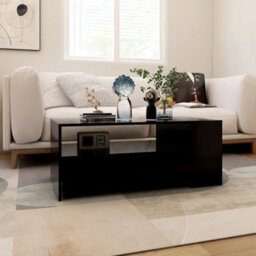Walplus Coffee Table Black 102X55X42 Cm Engineered Wood - thumbnail 5