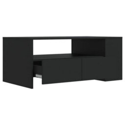 Walplus Coffee Table Black 102X55X42 Cm Engineered Wood - thumbnail 4