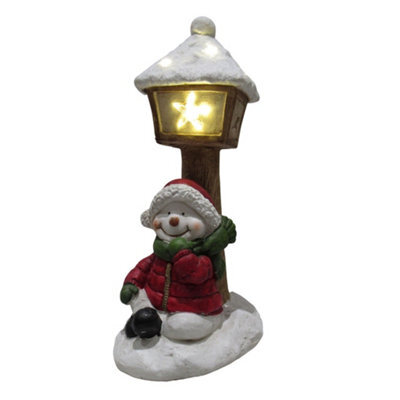 SecureFix Direct Light Up Snowman Lantern Christmas Figurine (Xmas Festive Led Lights Decoration Ornament) - image 1
