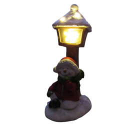 SecureFix Direct Light Up Snowman Lantern Christmas Figurine (Xmas Festive Led Lights Decoration Ornament) - thumbnail 3