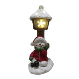 SecureFix Direct Light Up Snowman Lantern Christmas Figurine (Xmas Festive Led Lights Decoration Ornament) - thumbnail 2