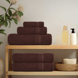 Berkfield Sauna Towels 4 Pcs Brown 80X200 Cm 360 Gsm 100% Cotton - thumbnail 3