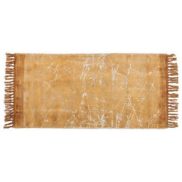 Beliani Rug Hanli Orange 80 X 150 Cm Viscose
