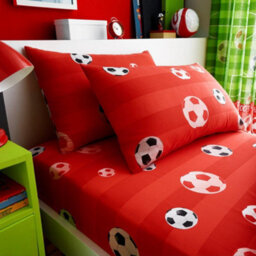 Smart Living Fitted Sheet Super Soft Cosy Easy Care Polycotton Bed Linen Luxury Bedding Bedsheet 25Cm Deep Non Iron - Red
