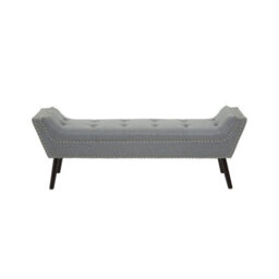 Buttercup Farm Alea Bench - Wood/textile - L46 X W161 X H55 Cm - Grey